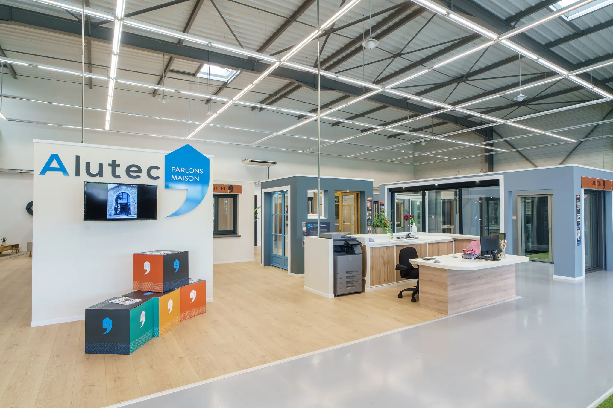 Accueil du showroom Alutec à Montauban